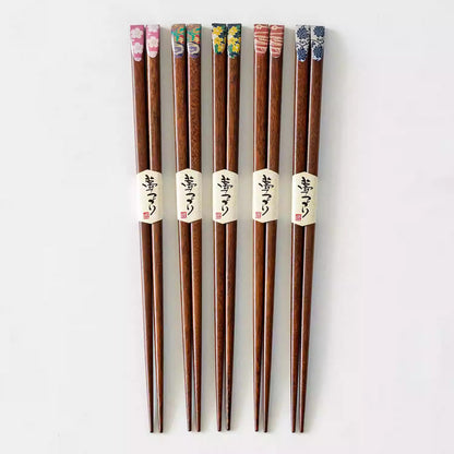 Baguettes Tanaka en bois naturel pointe fine
