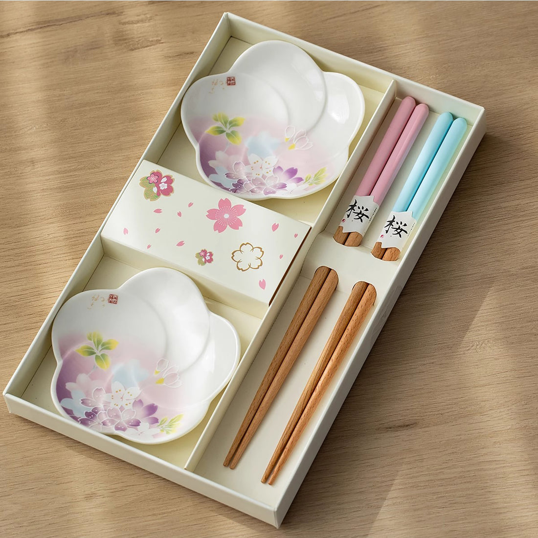 Coffret de baguettes en bois Tanaka