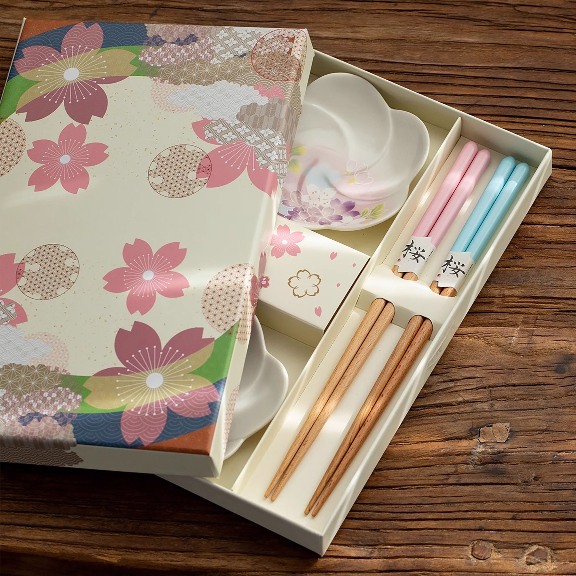 Coffret de baguettes en bois Tanaka 