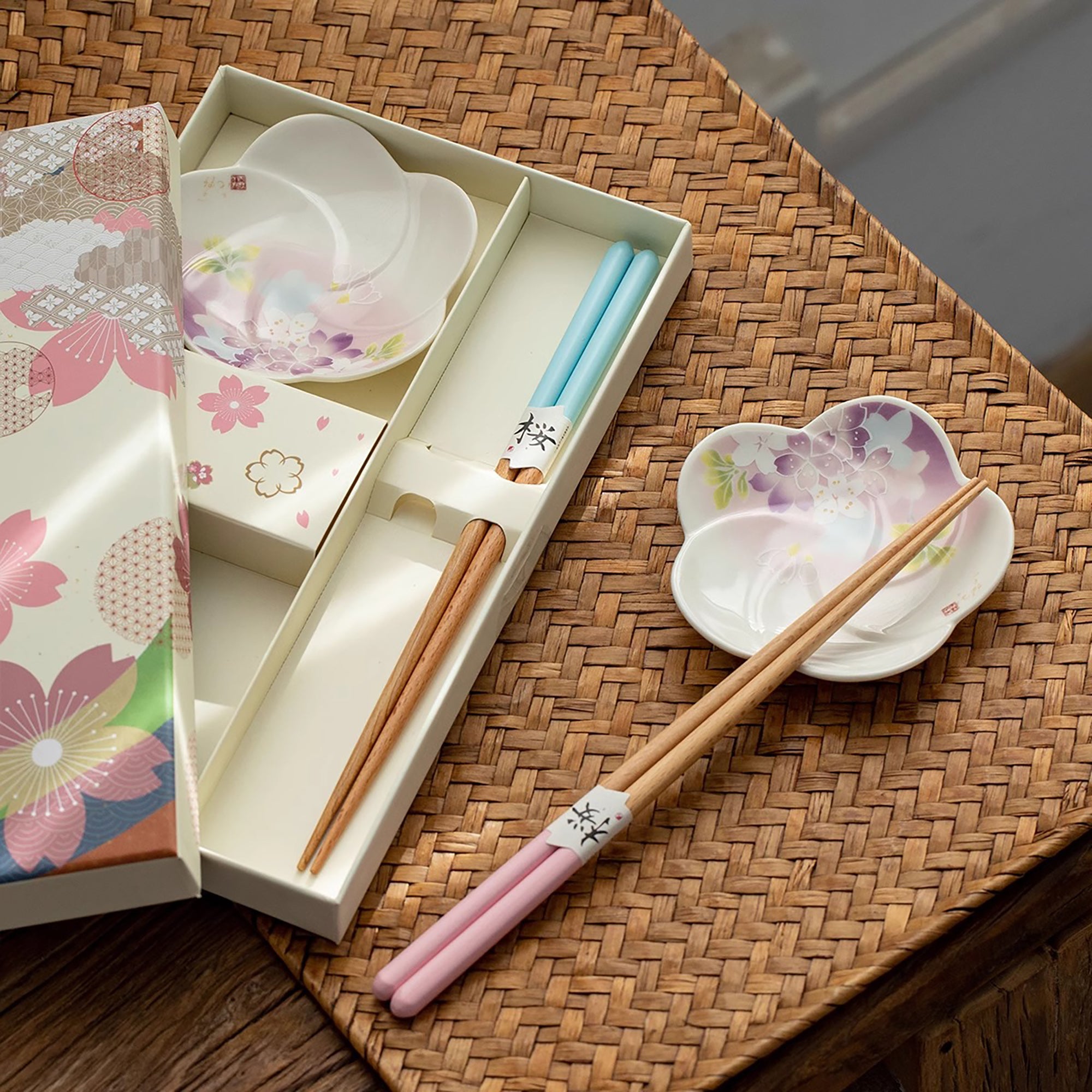 Coffret de baguettes en bois Tanaka 