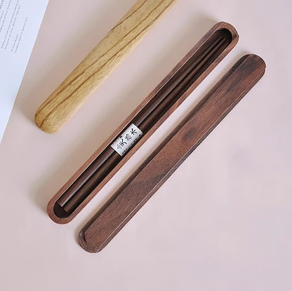 Baguettes portable avec sa boîte en bois style japonais