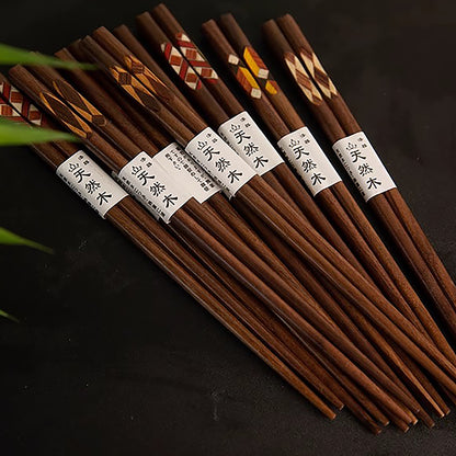 Baguettes en noyer avec rétro texture artisanale de Style japonais