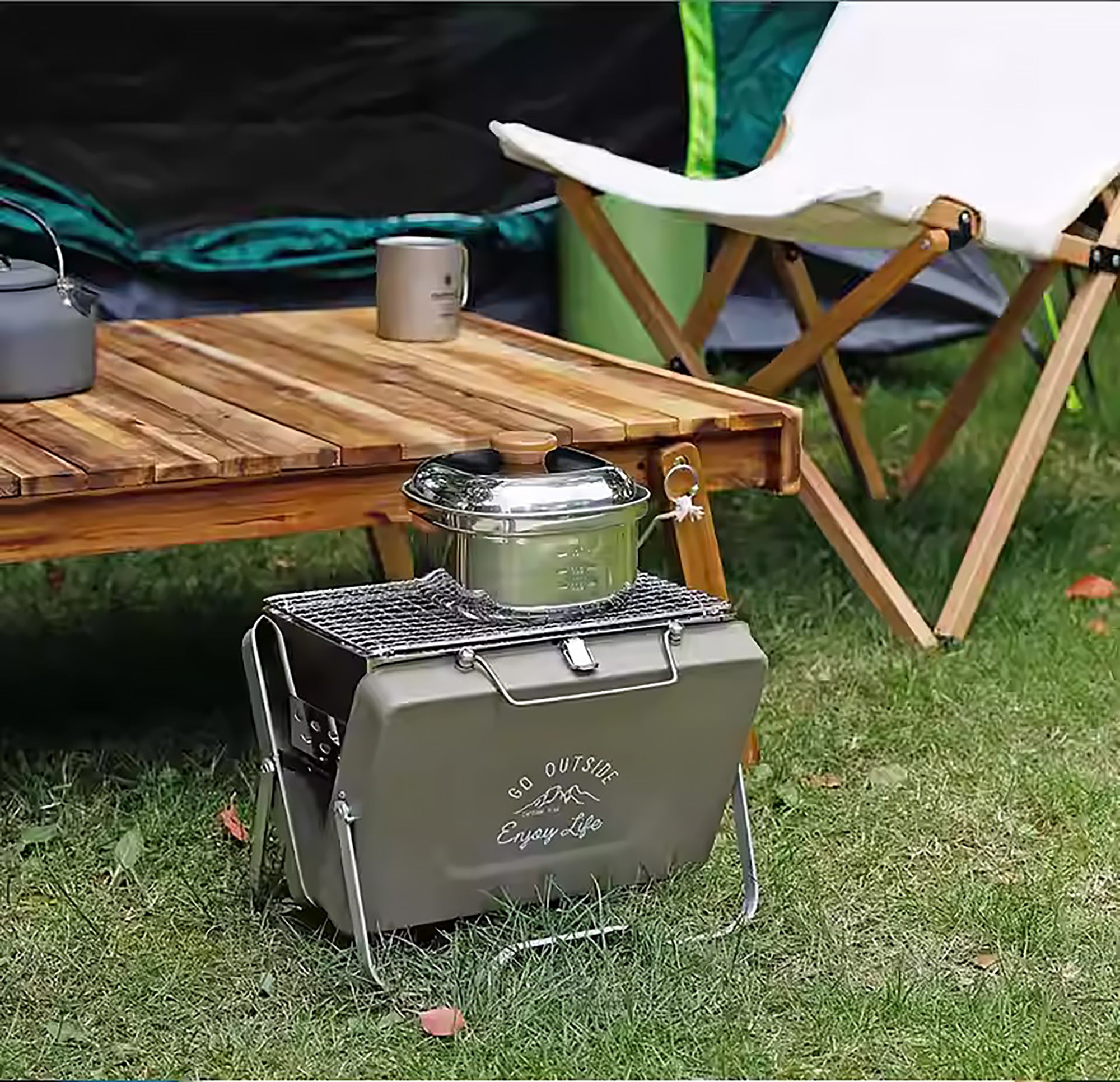 Barbecue portable pliable Captain Stag