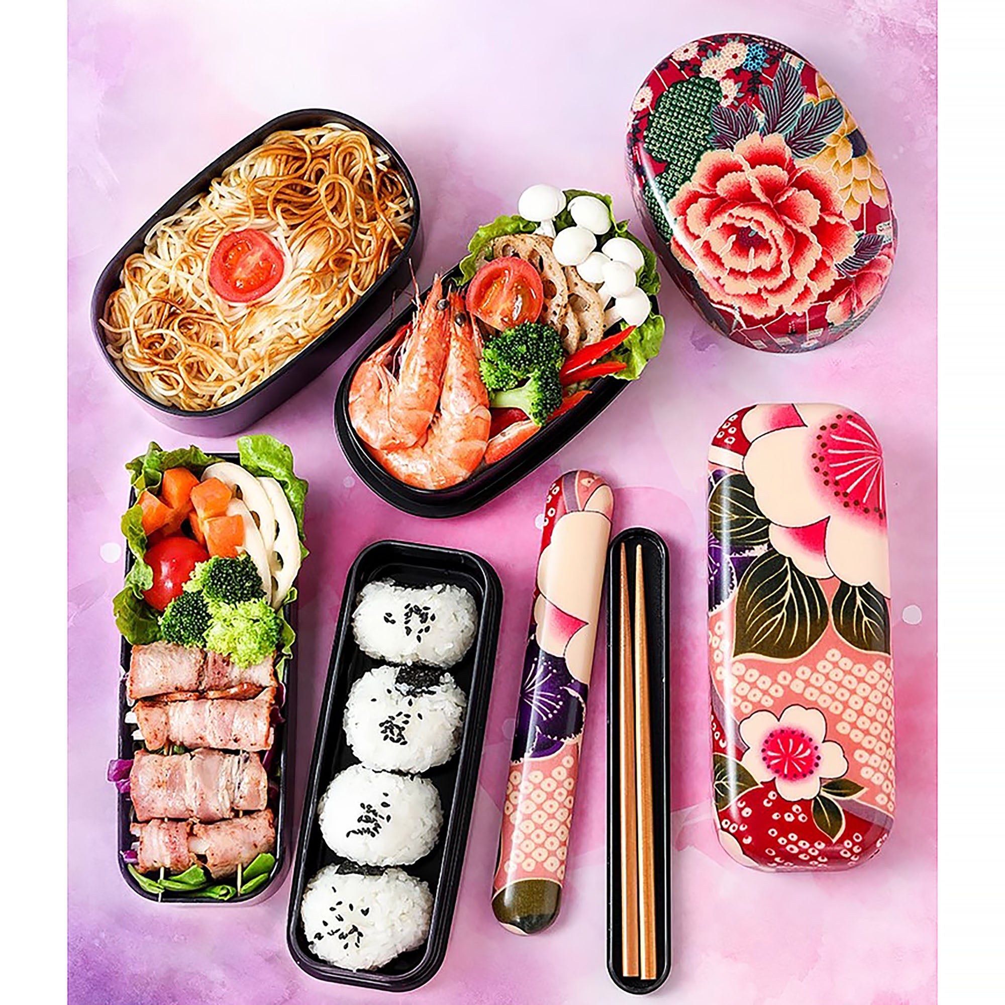 Boîte à bento florale par Hakoya