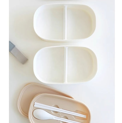 Boîte à bento minimaliste avec couvercle en bois