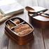 Bento en bois de cèdre avec séparateur