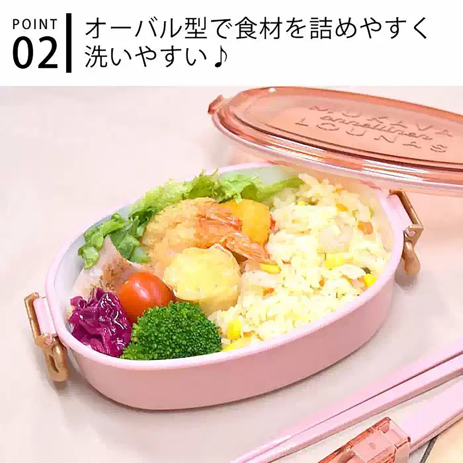 Boîte bento Sabu avec le couvercle transparent