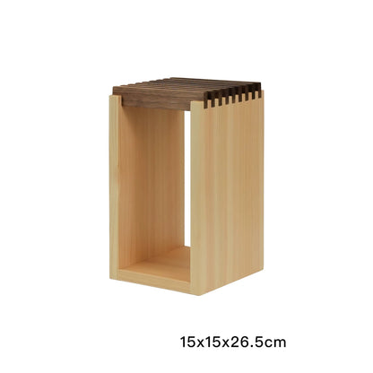 Bloc à couteaux japonais en bois Hinoki 