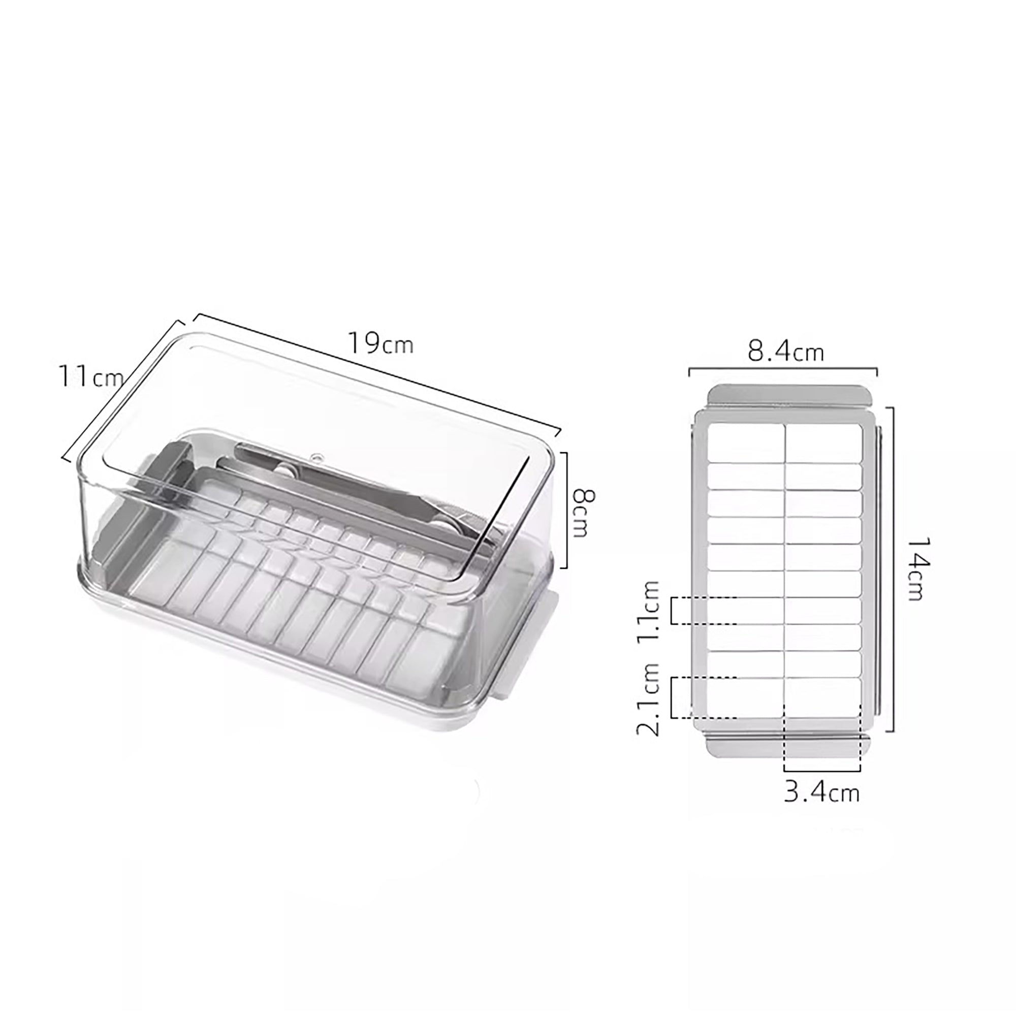 Boîte Skater pour découper et conserver le beurre