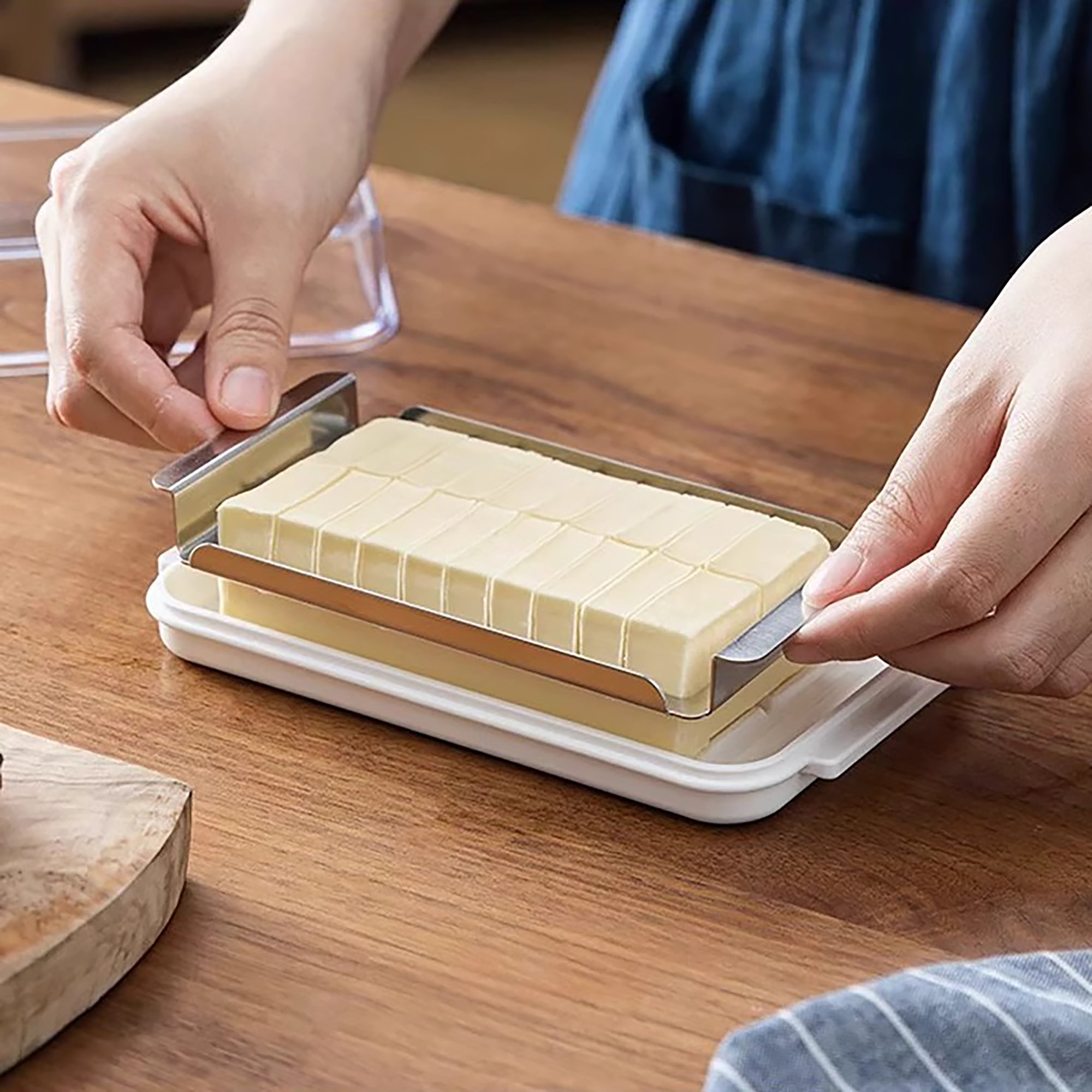 Boîte Skater pour découper et conserver le beurre