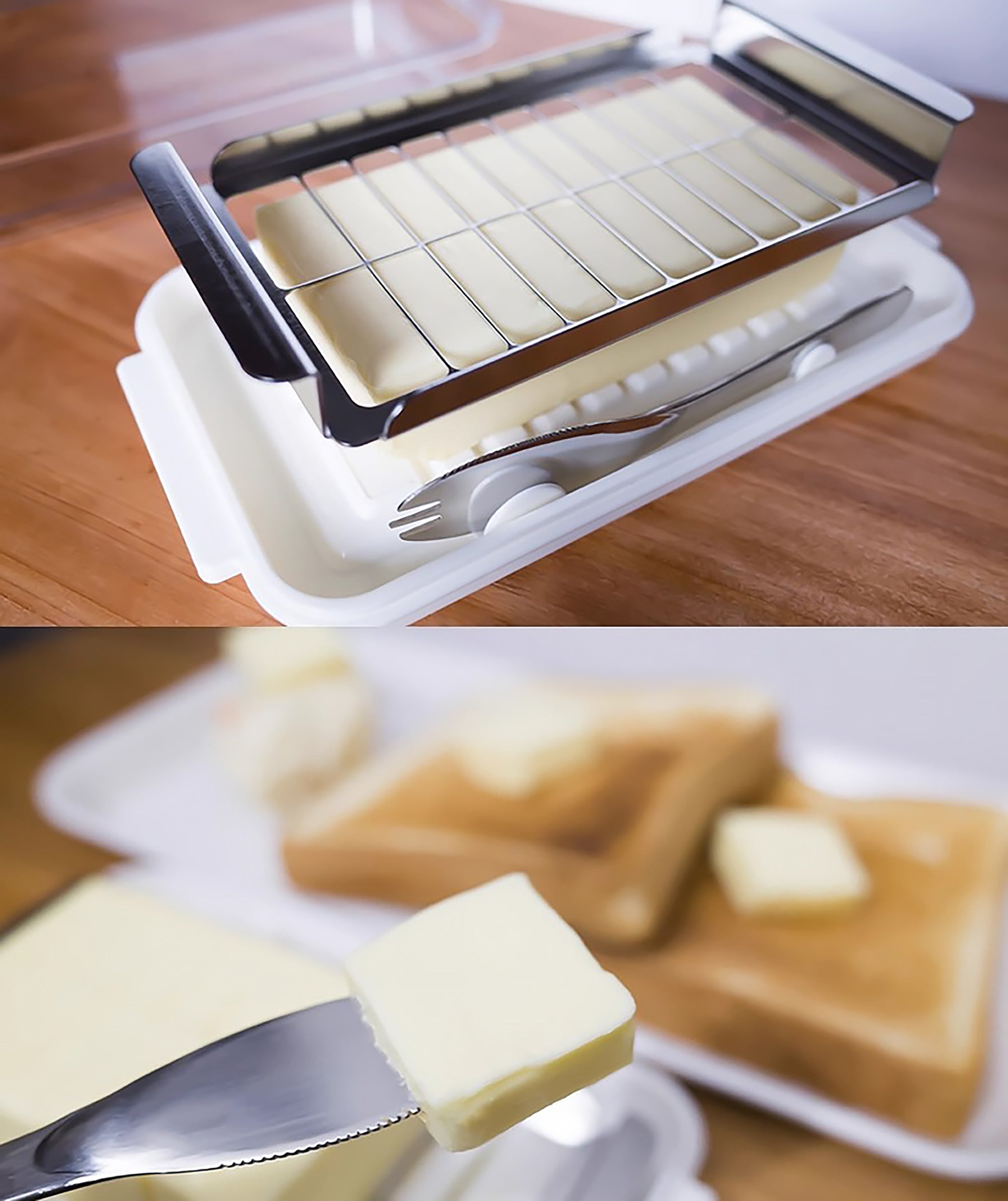 Boîte Skater pour découper et conserver le beurre