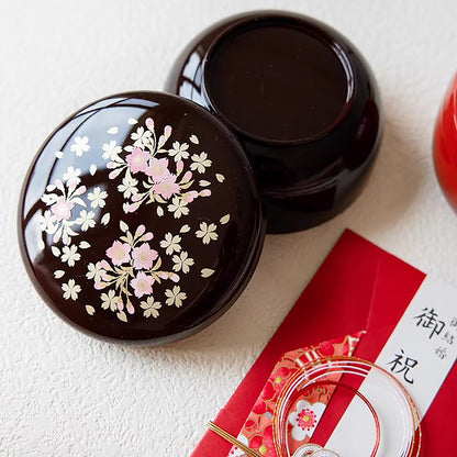 Boîte laquée sakura Yamanaka