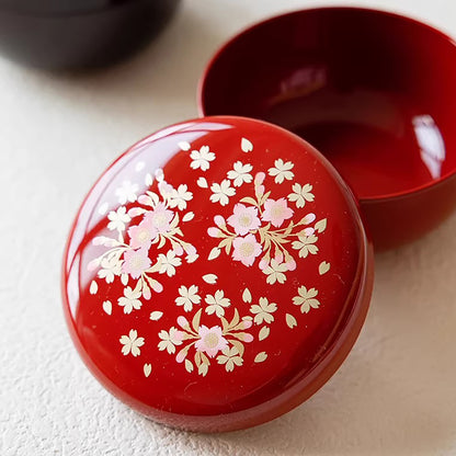 Boîte laquée sakura Yamanaka