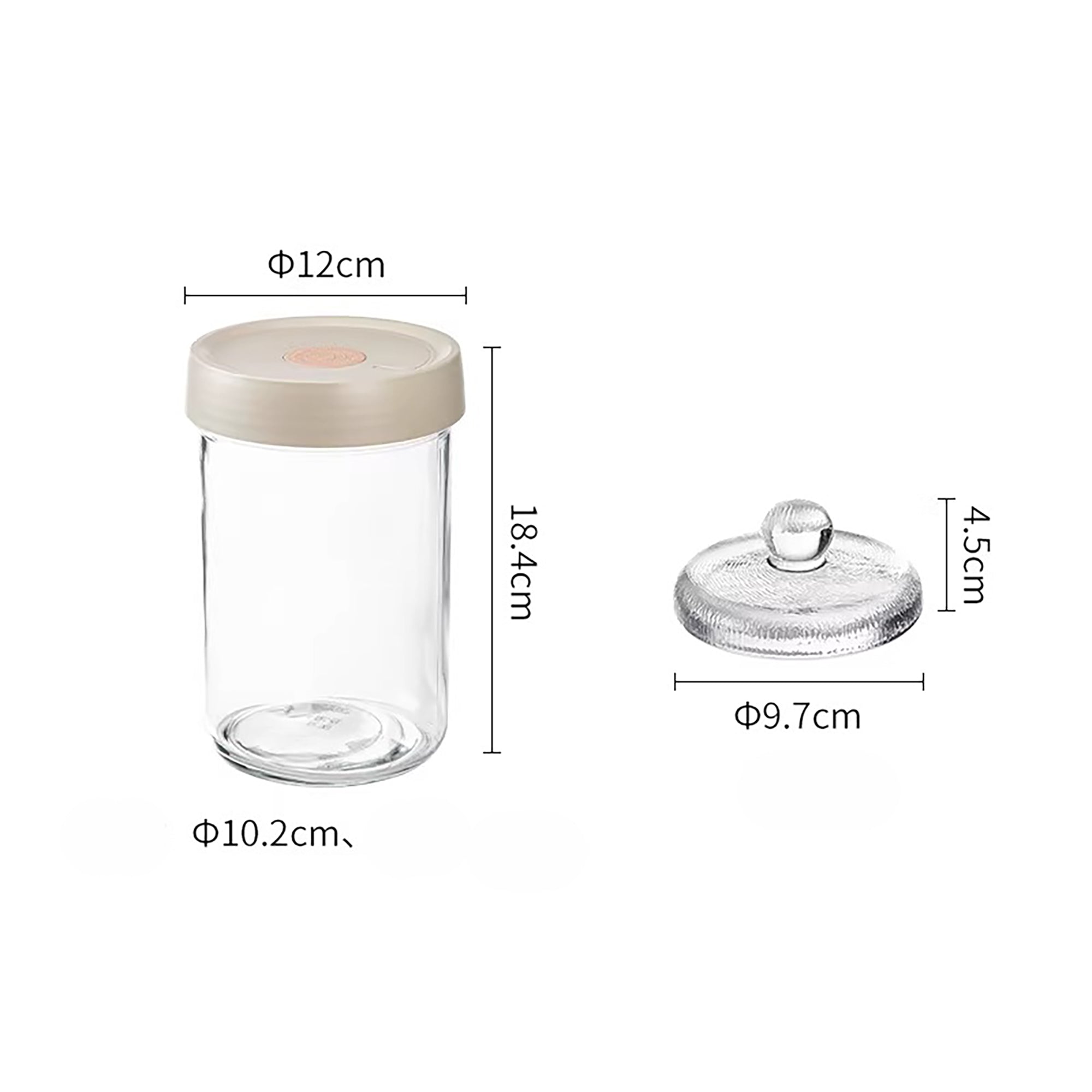 Bocal de fermentation en verre Shimoyama