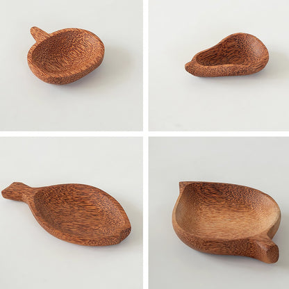 Assiette en bois de coco naturel