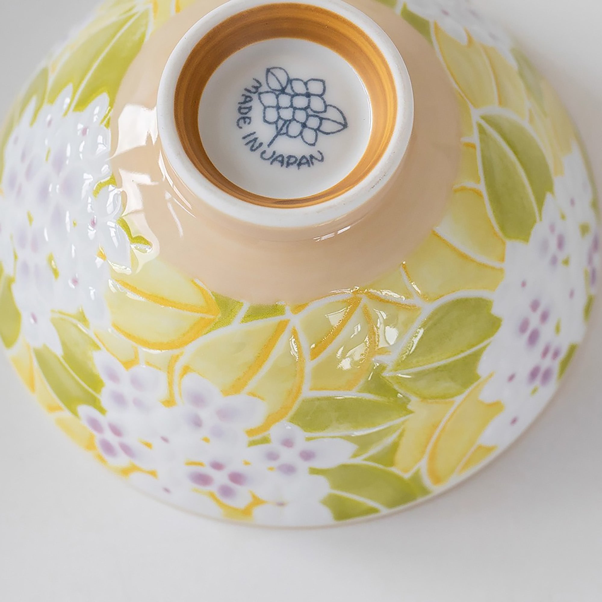 Bol  Minoyaki avec motif lapin ou hortensia