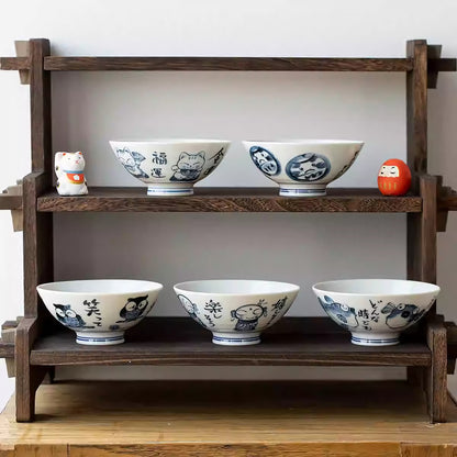 Bol en porcelaine Minoyaki série “Bonne Fortune”