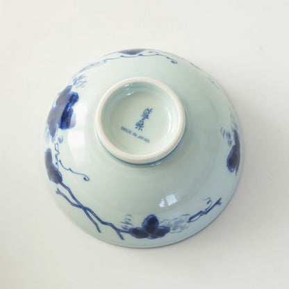 Vaisselle Minoyaki à motif bleu indigo “Kasuri”