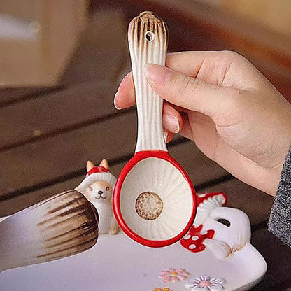 Vaisselle de petit-déjeuner en forme de champignon