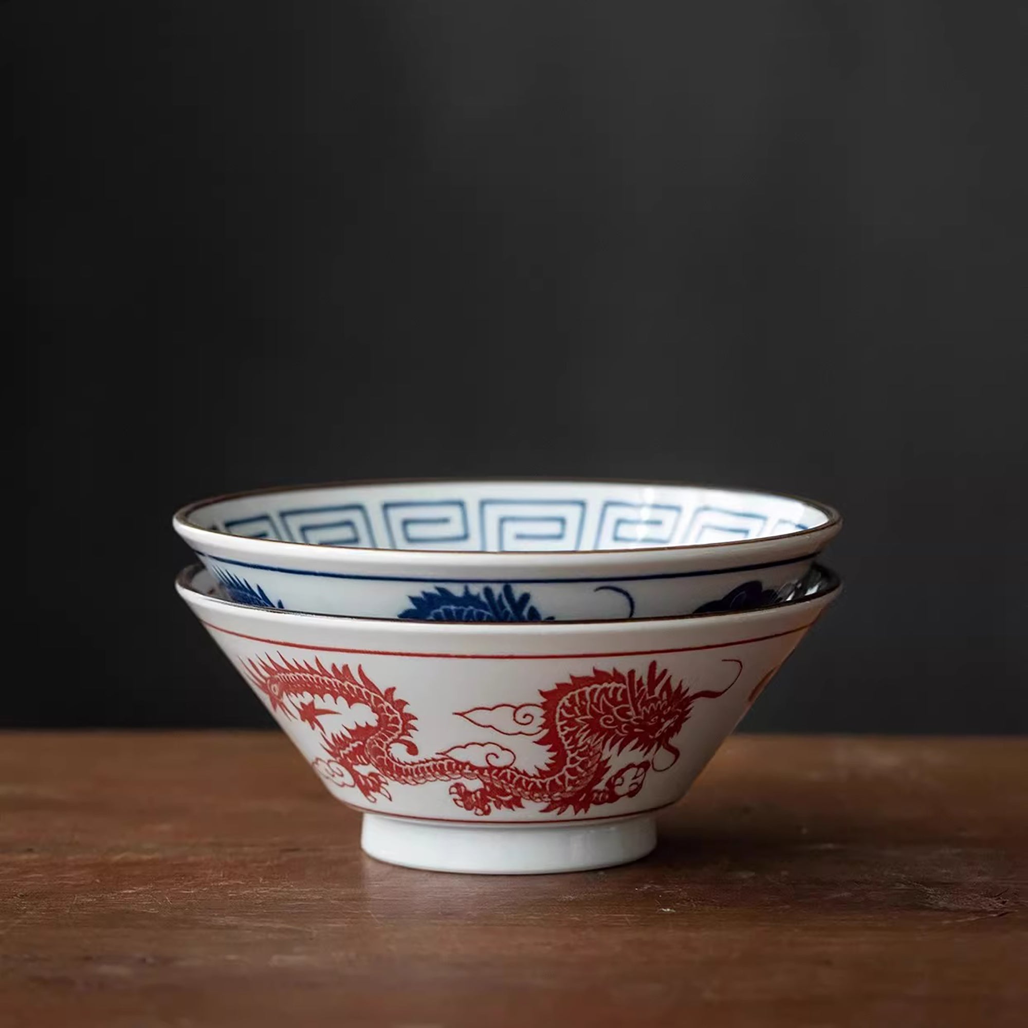 Bol à ramen japonais Minoyaki motif dragon