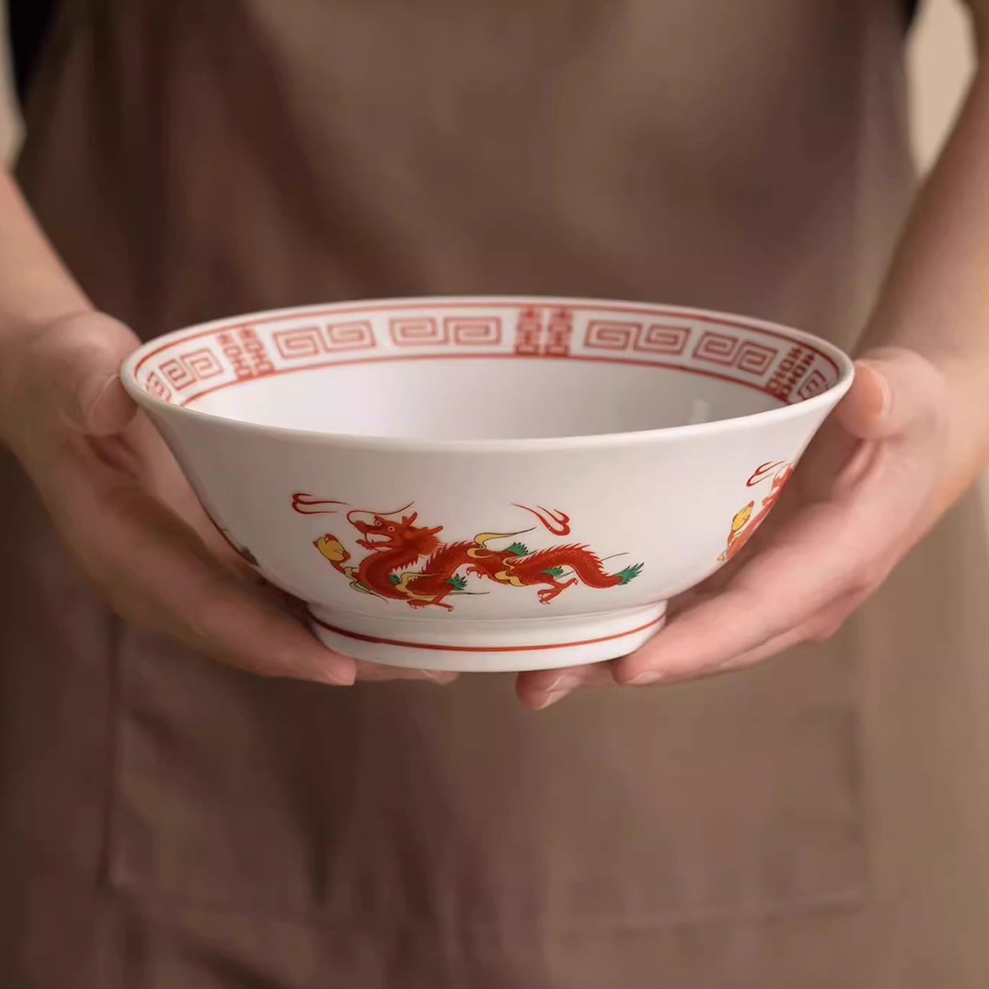Japanese Mino-yaki Retro Style Ramen Bowl