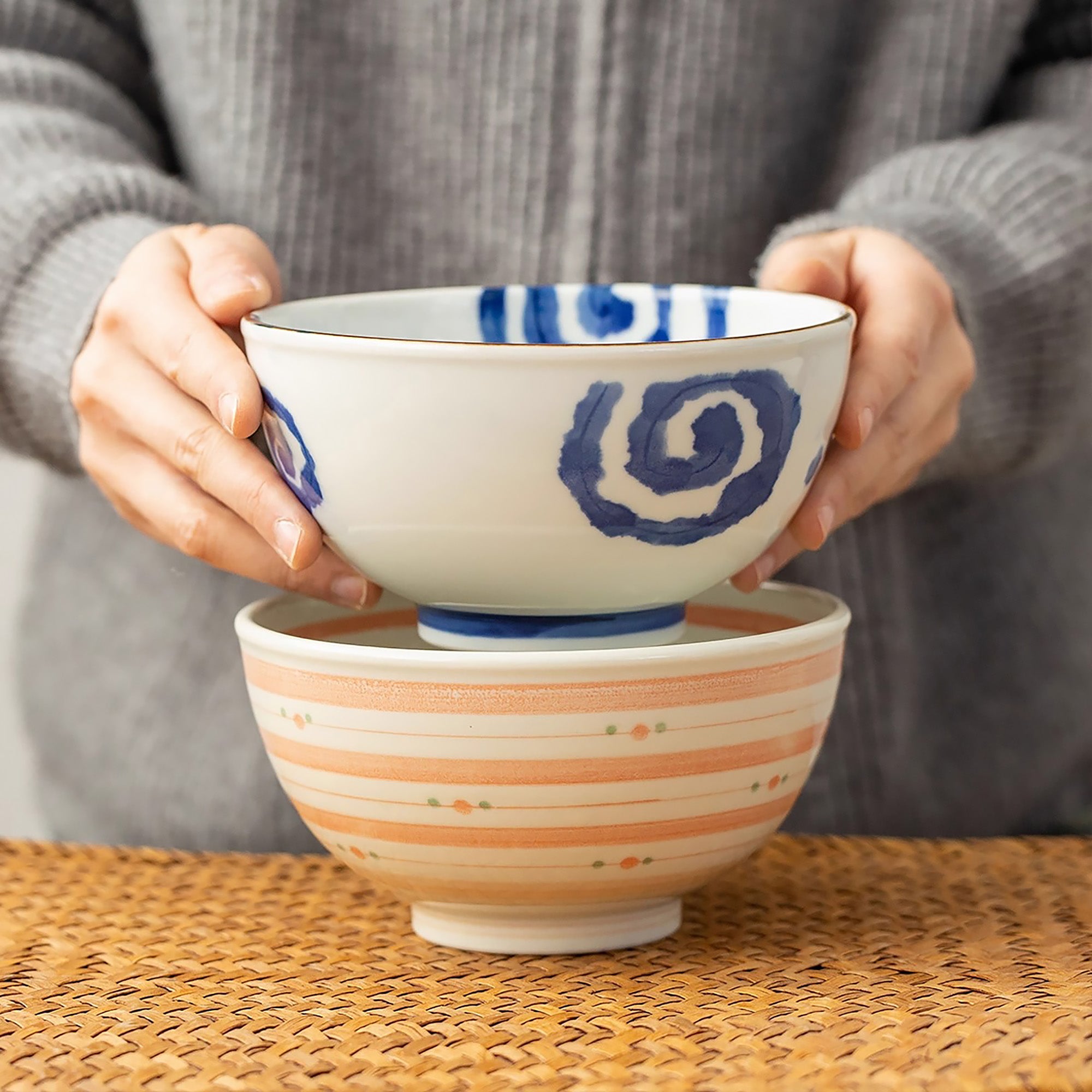 Bol à ramen en céramique Minoyaki
