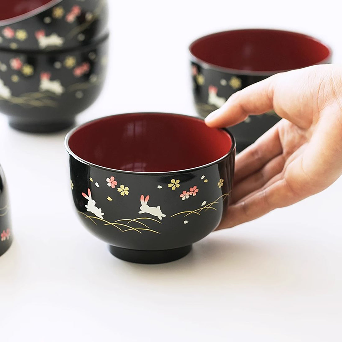 Bol en résine laqué par Yamanaka Shikki
