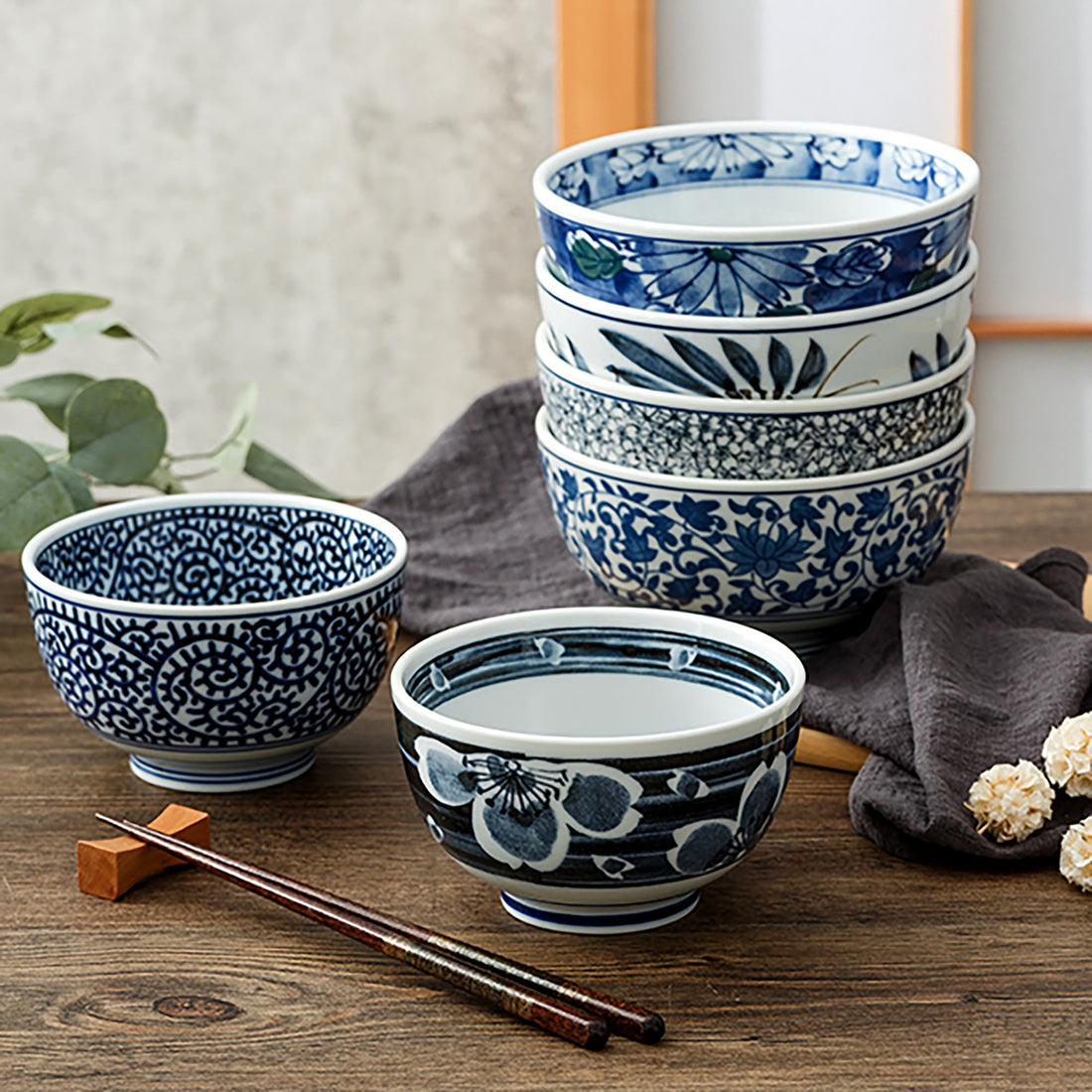 Traditional Japanese bowls