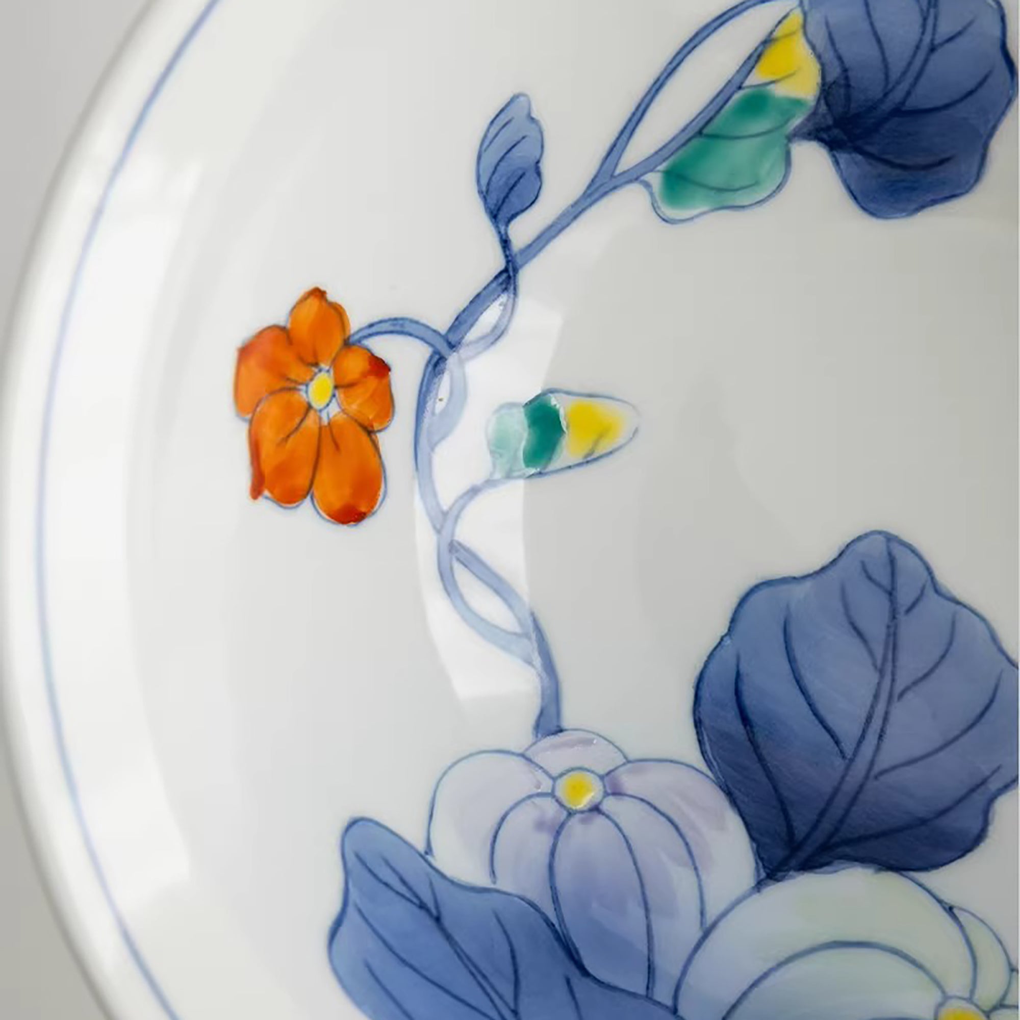 Bol profond Arita motif fleur de gourde