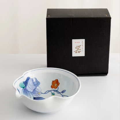 Bol profond Arita motif fleur de gourde