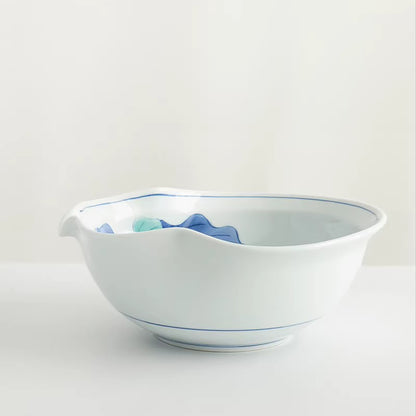 Bol profond Arita motif fleur de gourde