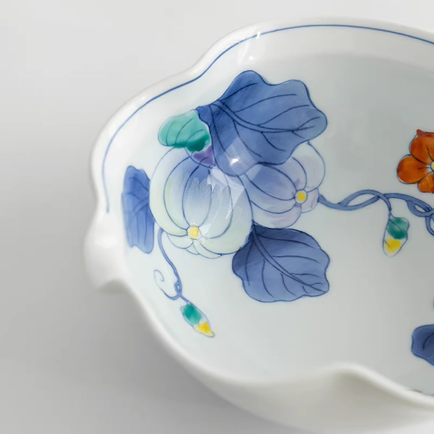 Bol profond Arita motif fleur de gourde