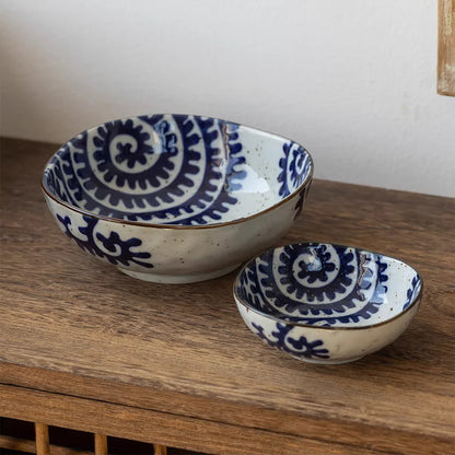 Bol Minoyaki motif Tako Karakusa