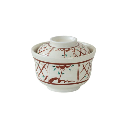 Bol à chawanmushi Setoyaki à décor Aka-e