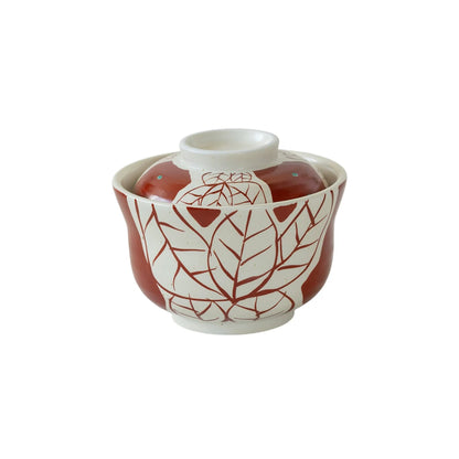 Bol à chawanmushi Setoyaki à décor Aka-e