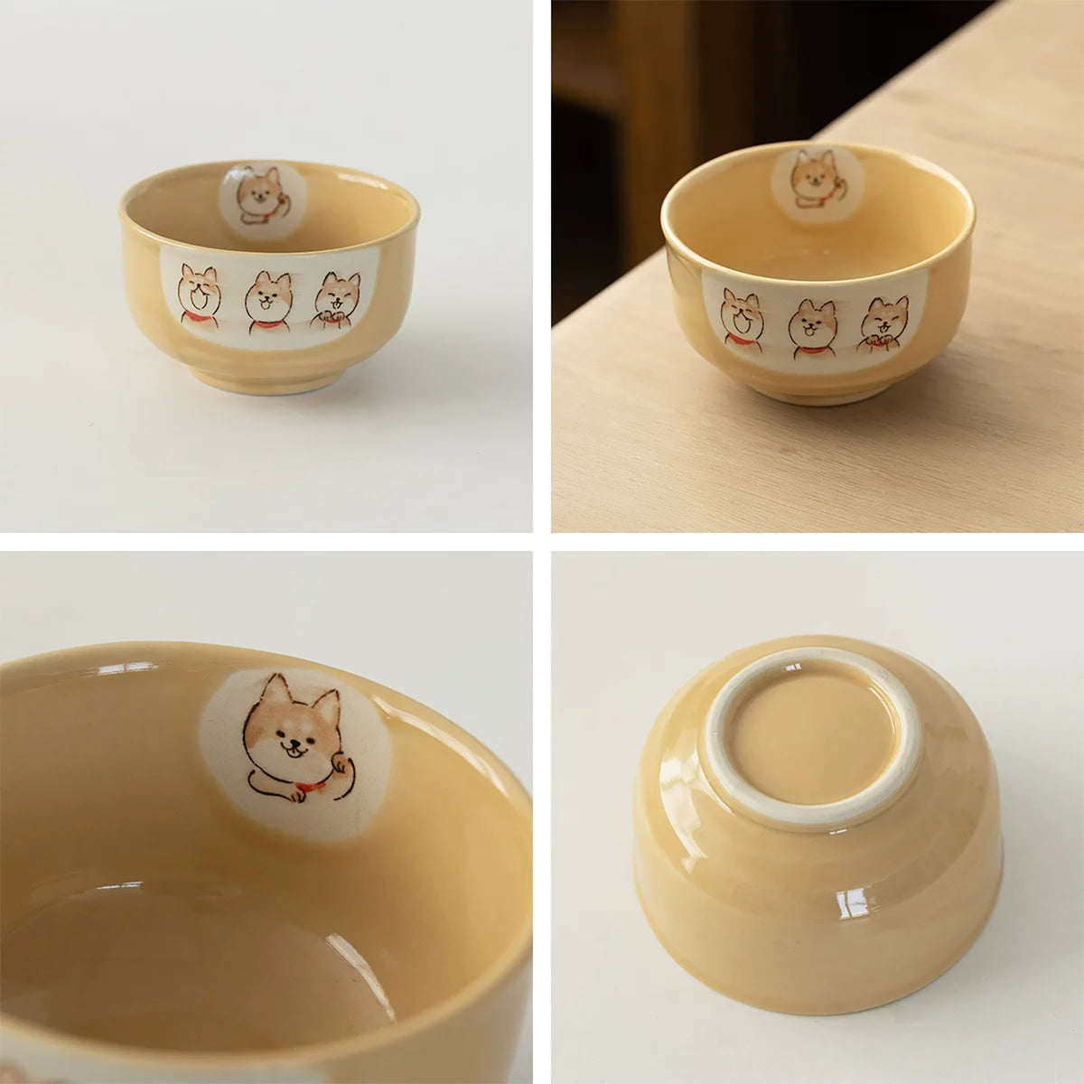 Bol Setoyaki avec Shiba Inu peint à la main
