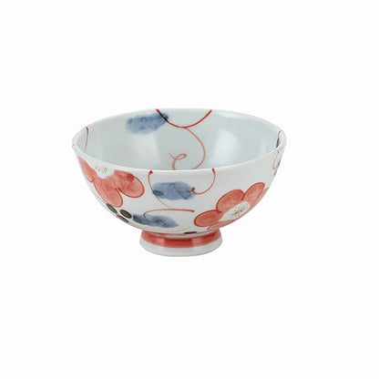 Bol en porcelaine Mino-yaki Issei décor feuilles ondoyantes
