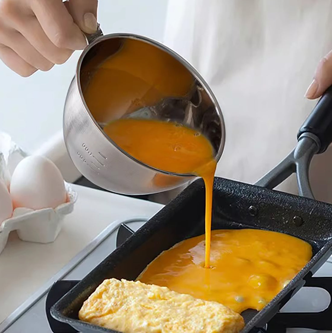 Bol de préparation inoxydable avec poignée Shimoyama