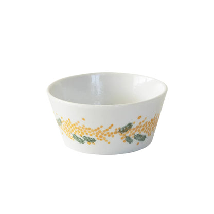 Bol Minoyaki en céramique motif fleurs et oiseaux