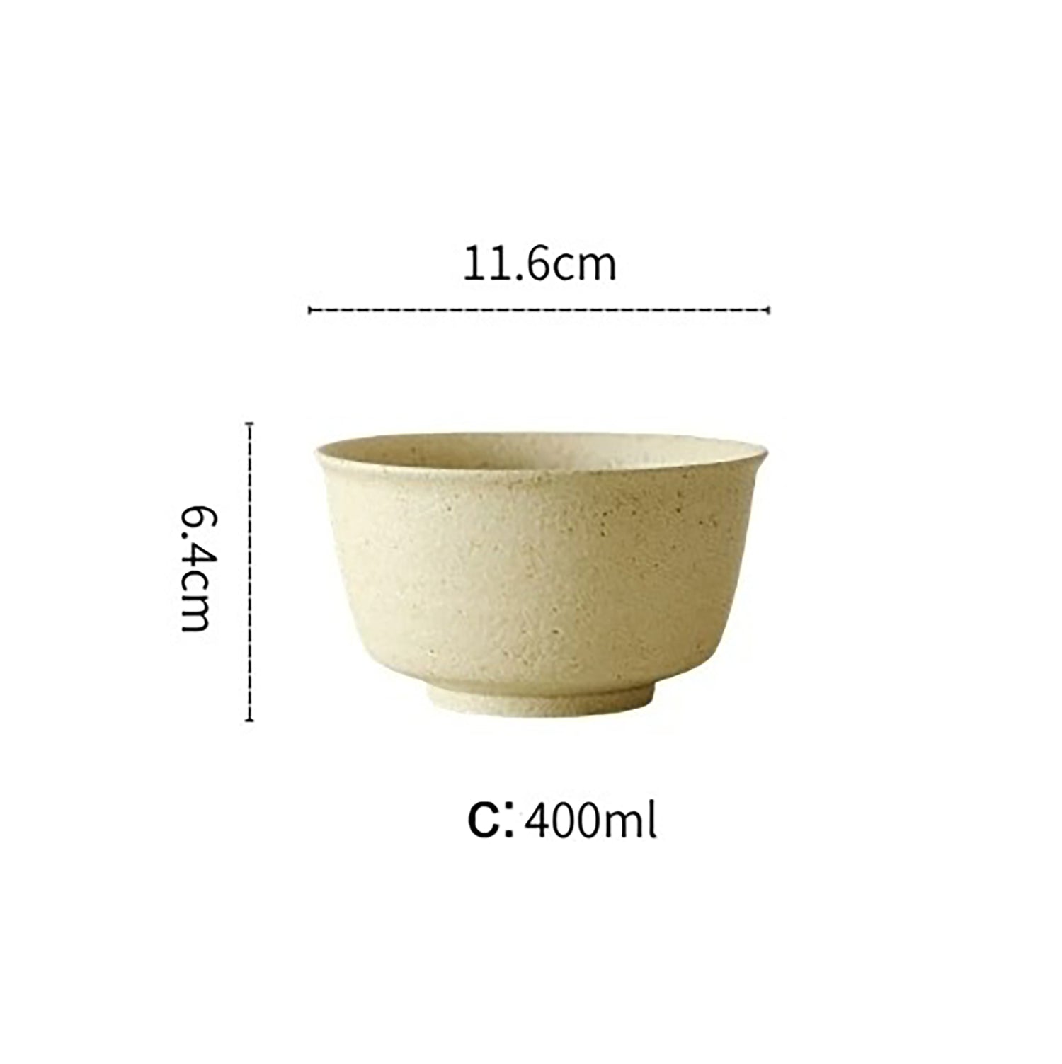 Bol à riz en grès rustique minimaliste