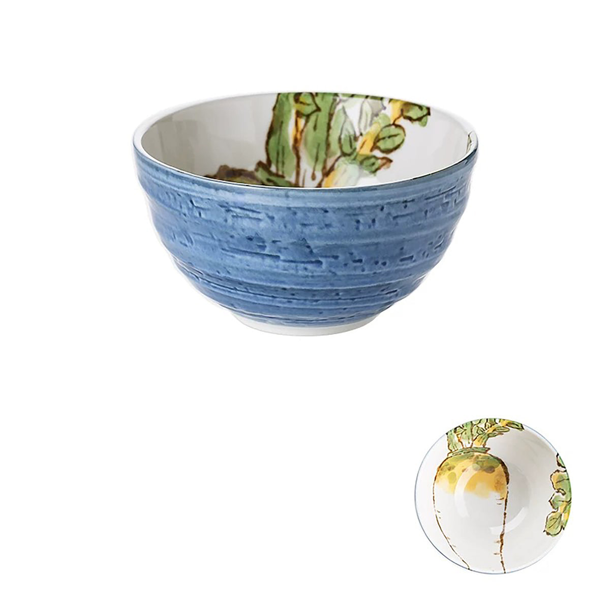 Bol en céramique Minoyaki à motifs de légumes