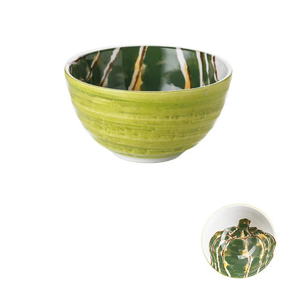 Bol en céramique Minoyaki à motifs de légumes