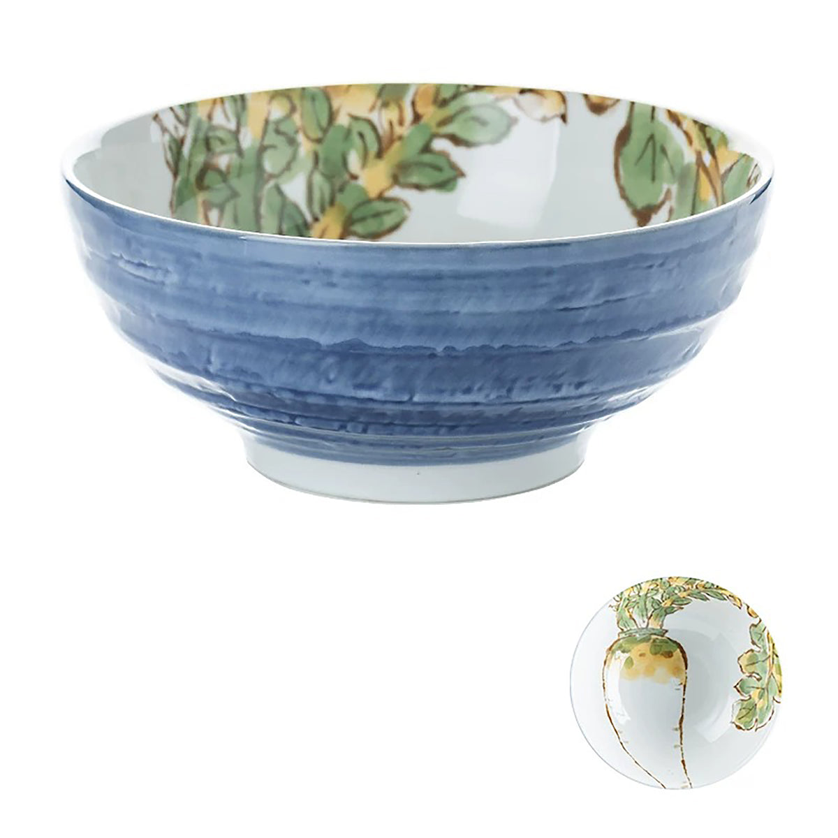 Bol en céramique Minoyaki à motifs de légumes