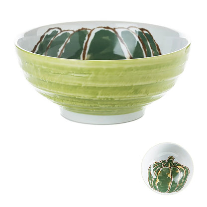 Bol en céramique Minoyaki à motifs de légumes