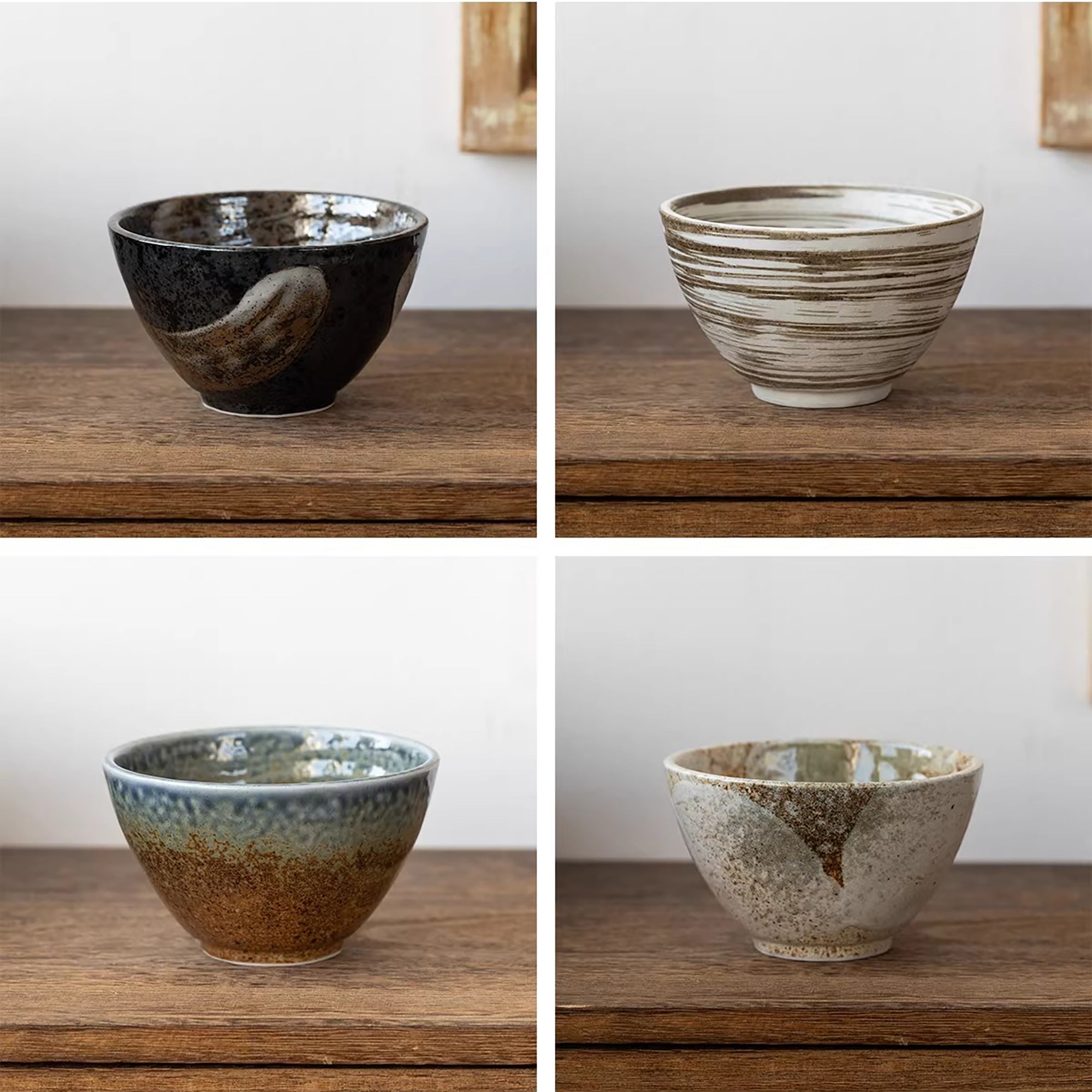 Bol Minoyaki en grès style minimaliste japonais