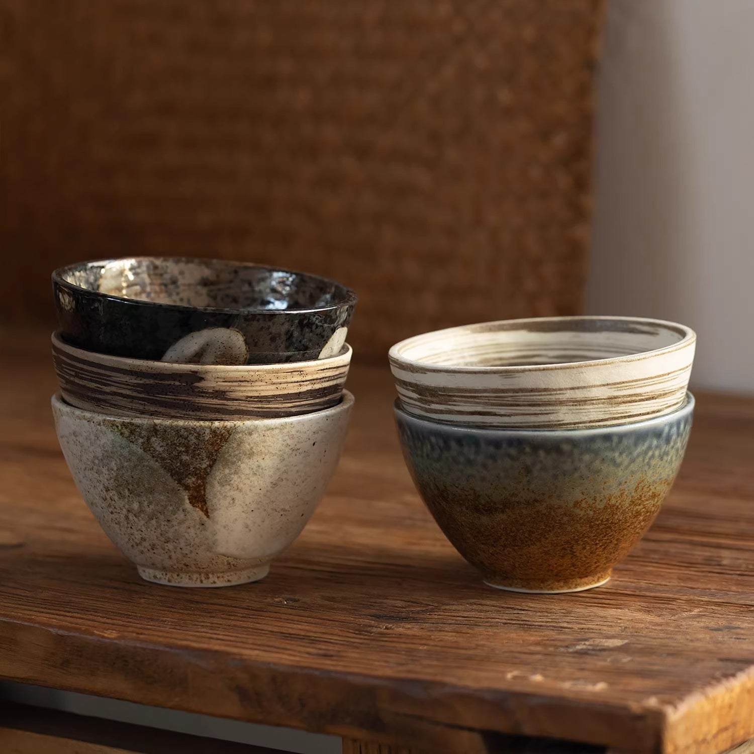 Bol Minoyaki en grès style minimaliste japonais