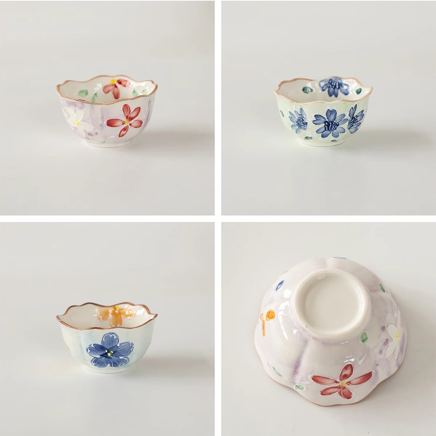 Petit bol en céramique en forme de fleur