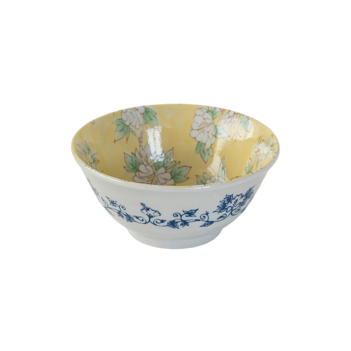 Bol Mino-yaki à motifs de fleurs d&