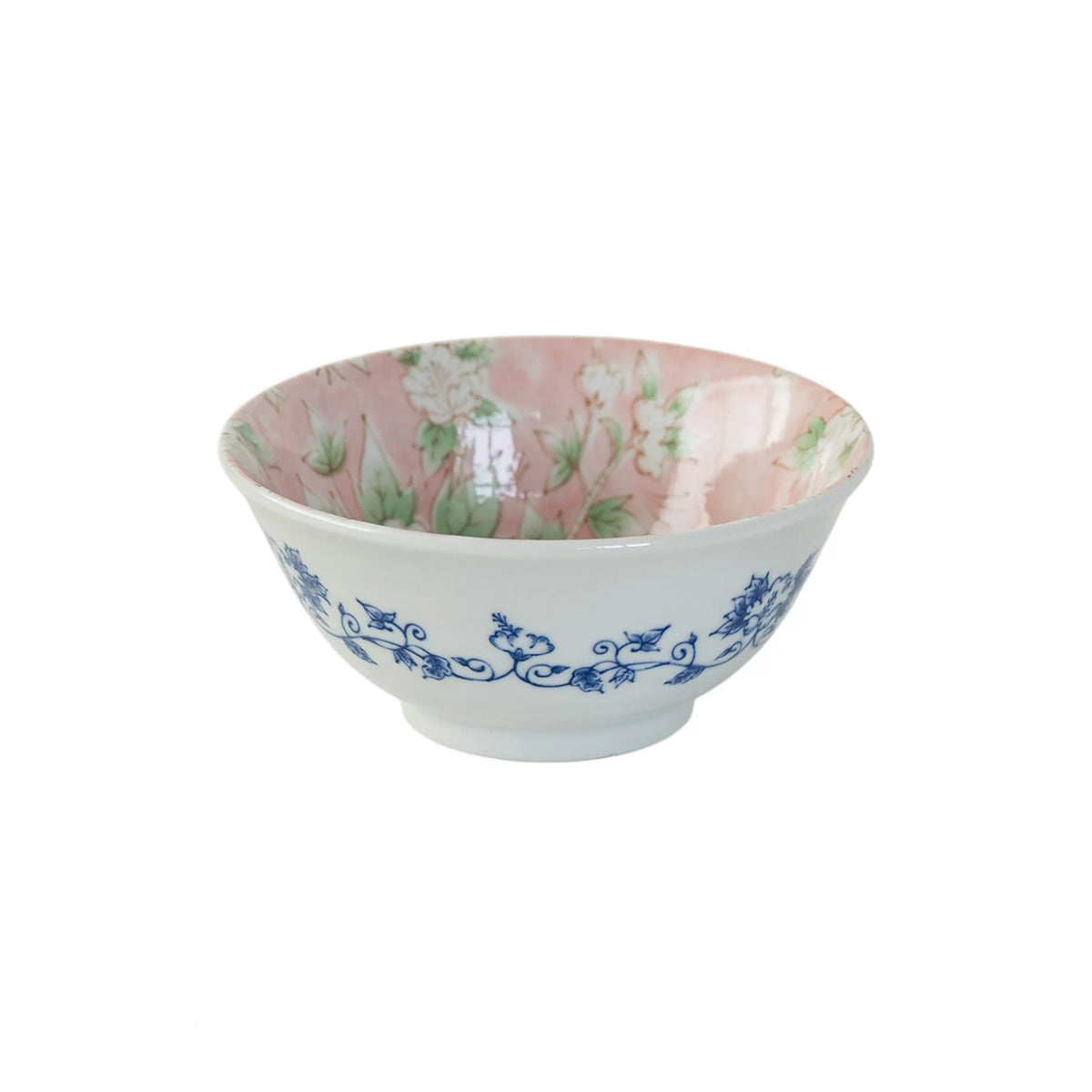 Bol Mino-yaki à motifs de fleurs d&