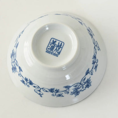 Bol Mino-yaki à motifs de fleurs d&